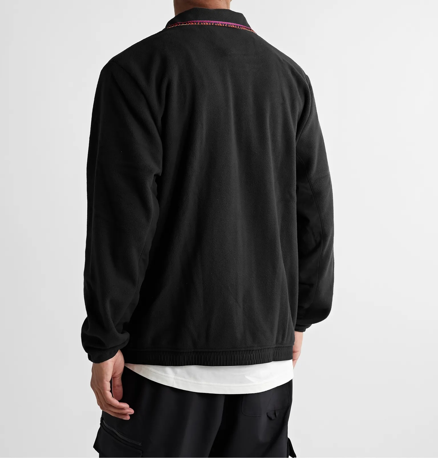 Adiplore Logo-Appliquéd Shell-Trimmed Fleece Jacket - 4