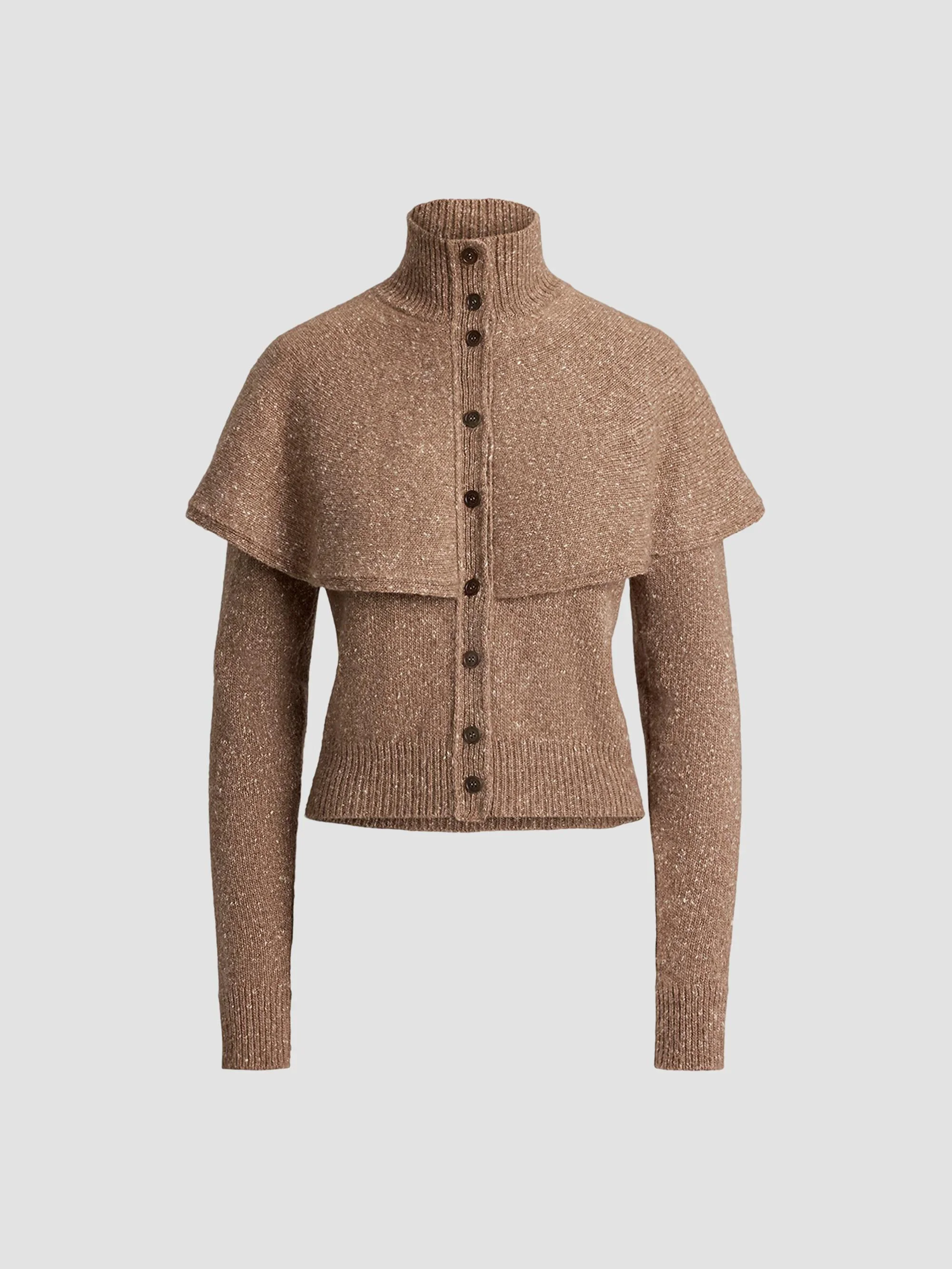 Women's Cape Cashmere Donegal Sweater - Beige - 1