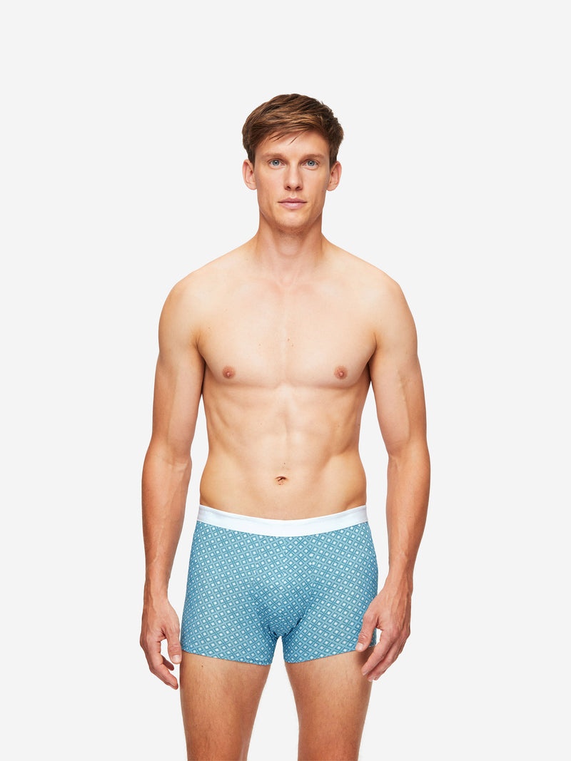 Men's Hipster Geometric Pima 3 Blue - 7