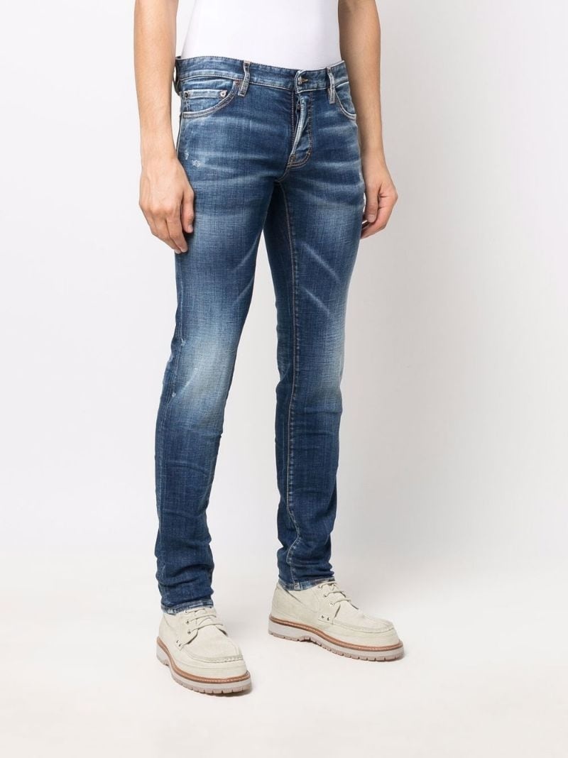 stonewashed skinny jeans - 3