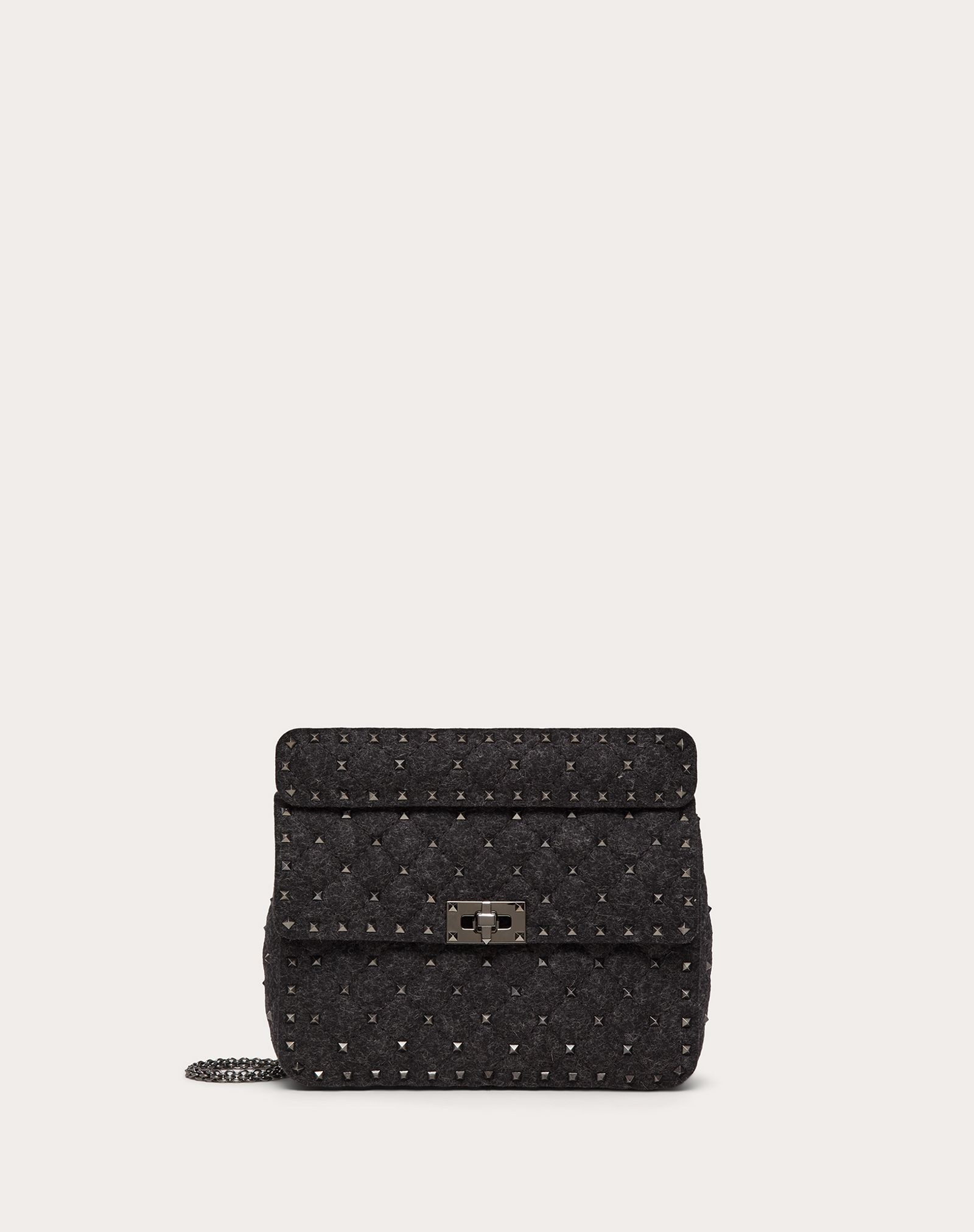 Medium Rockstud Spike Felt Bag - 1