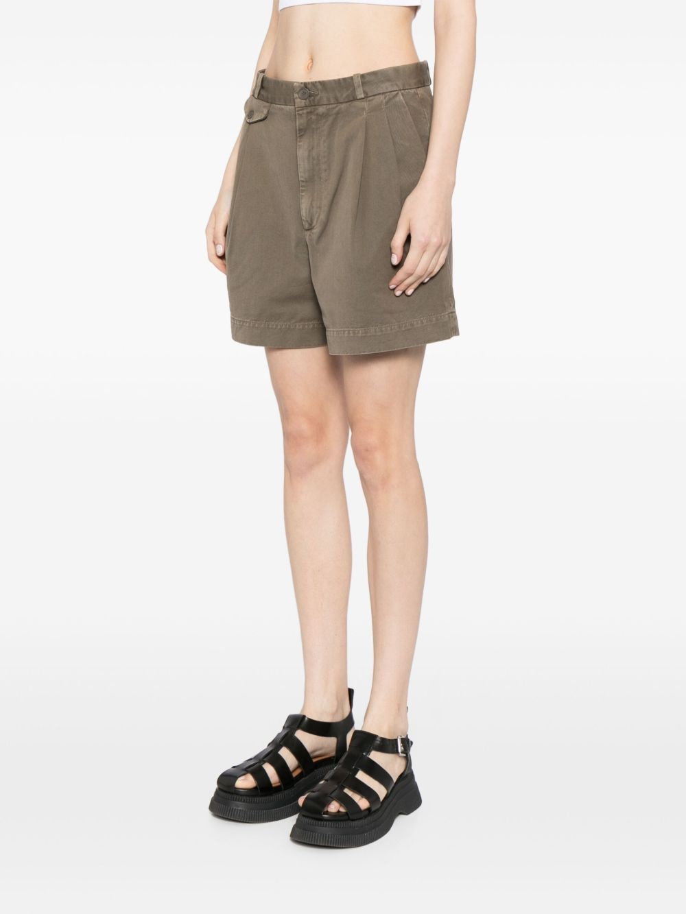 Becker pleat-detailing shorts - 3