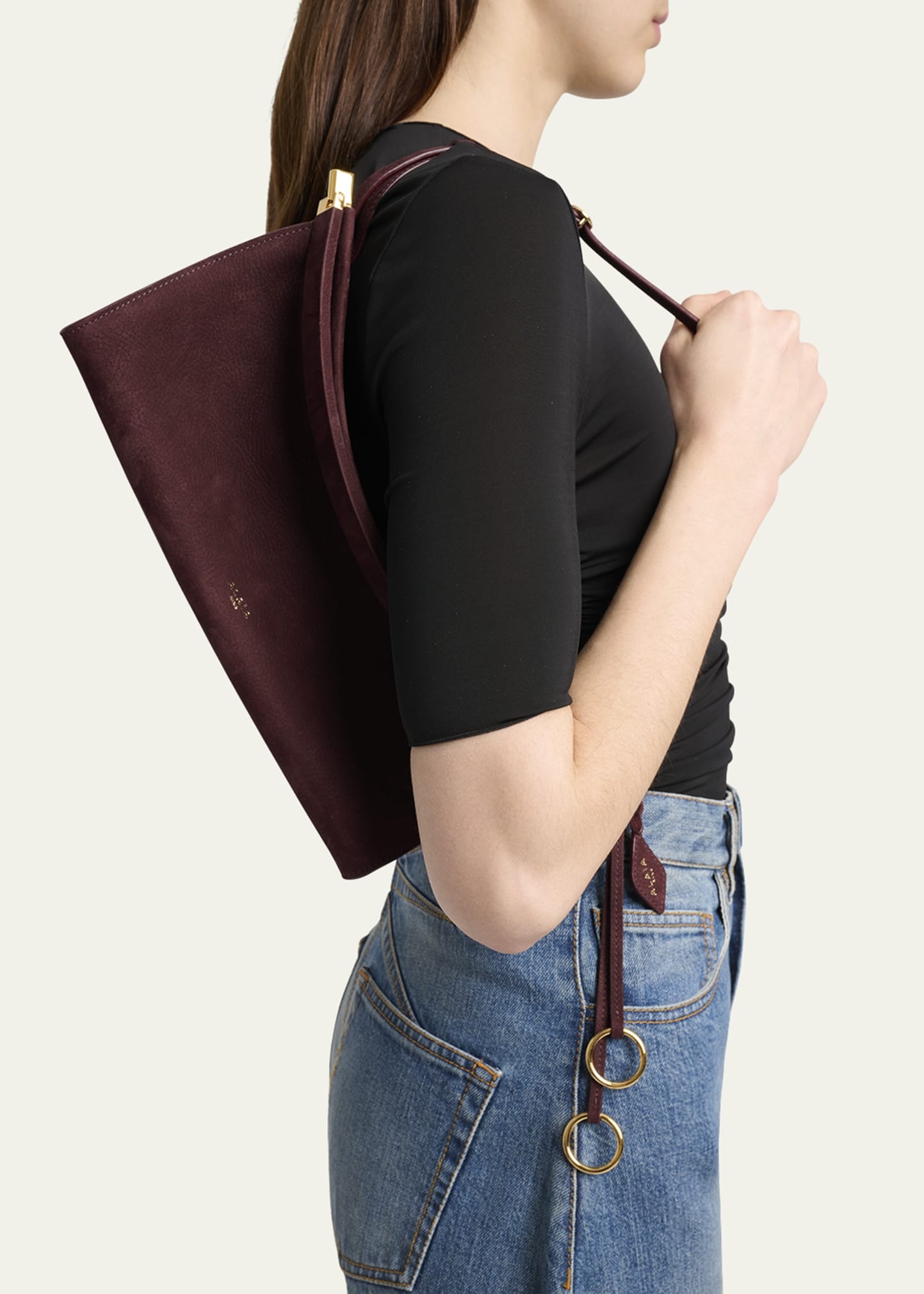 Le Click Medium Shoulder Bag in Leather - 2