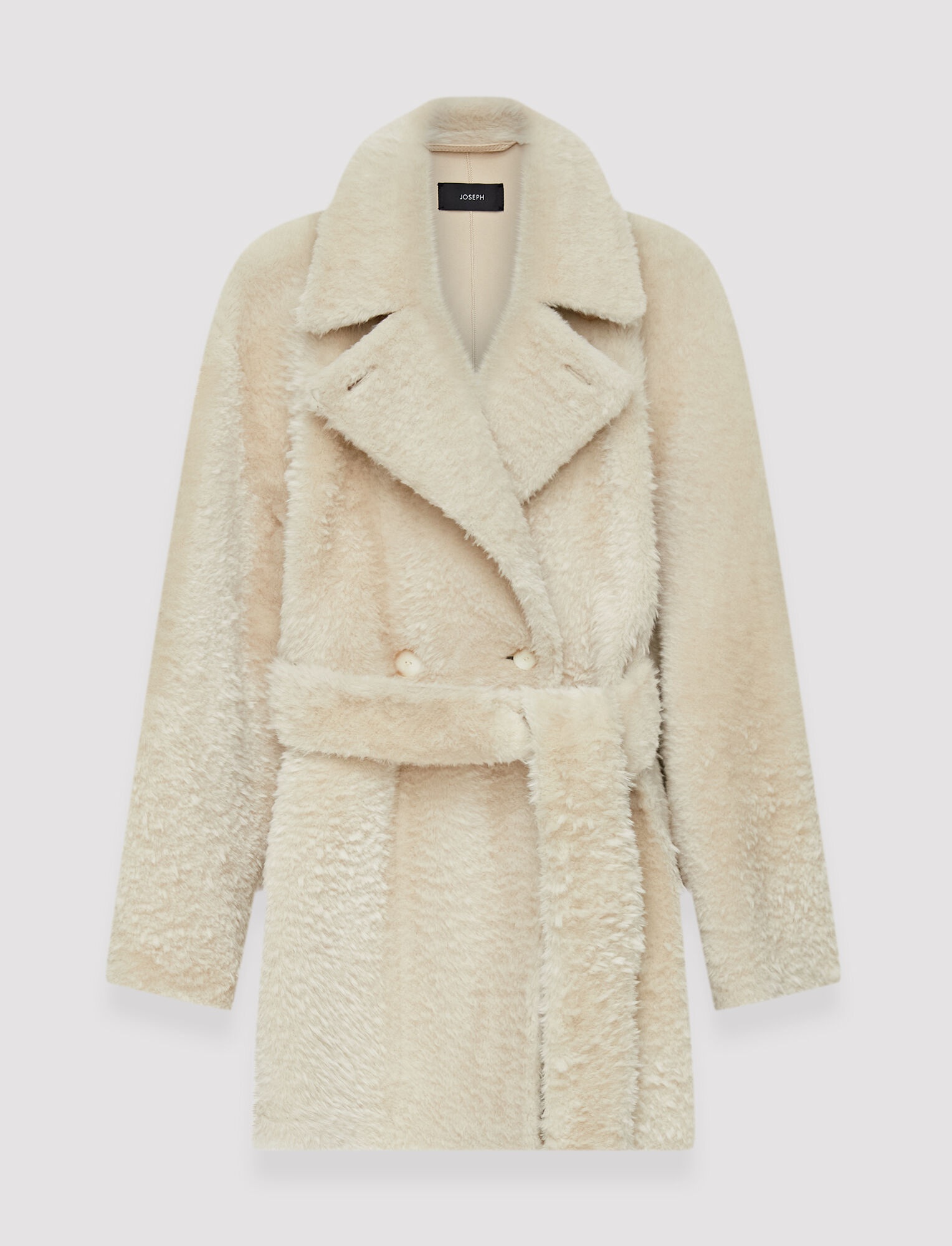 Textured Shearling Clery Coat - 1