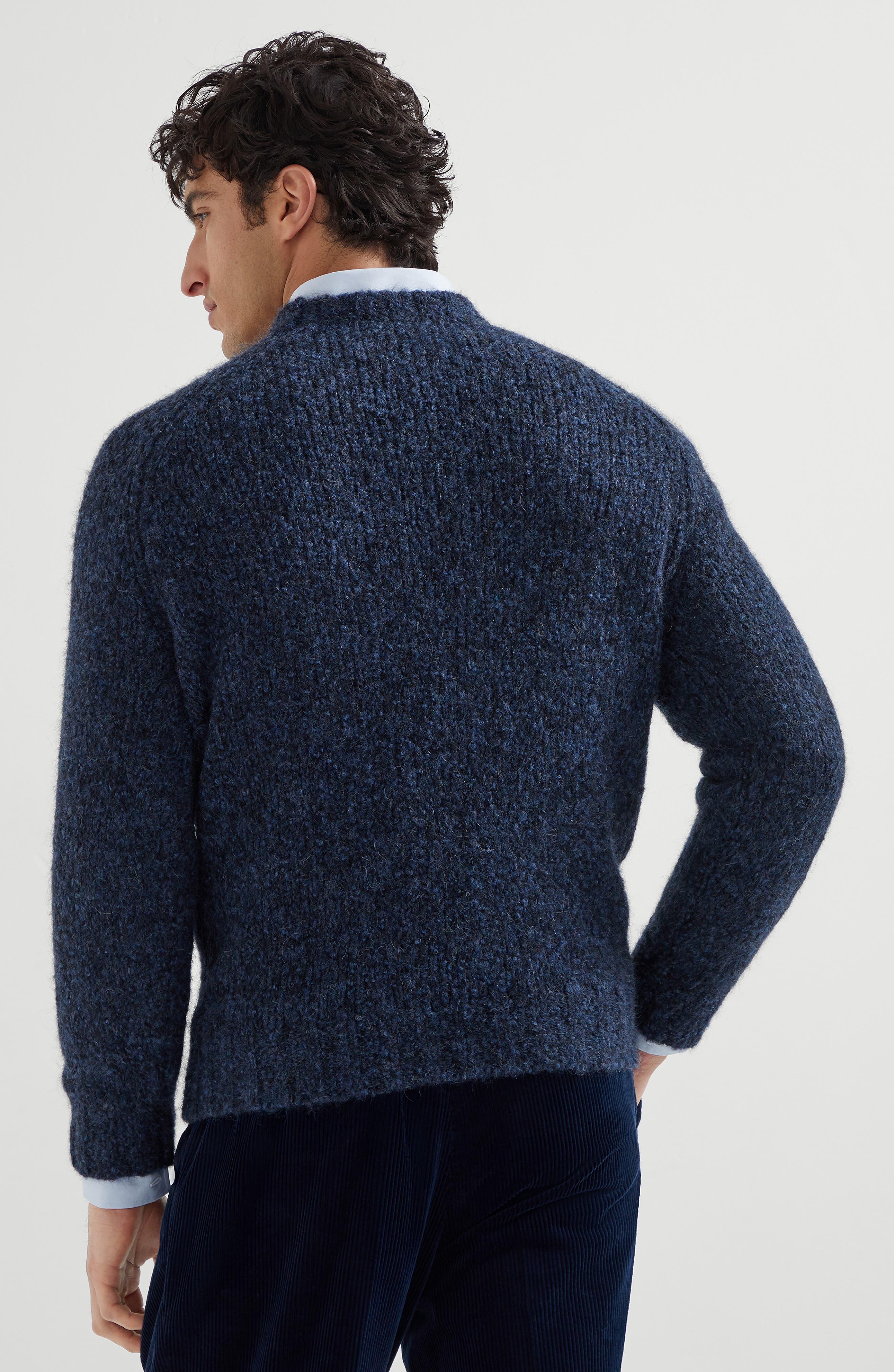 Brunello Cucinelli Flecked sweater in Navy Blue at Nordstrom - 3