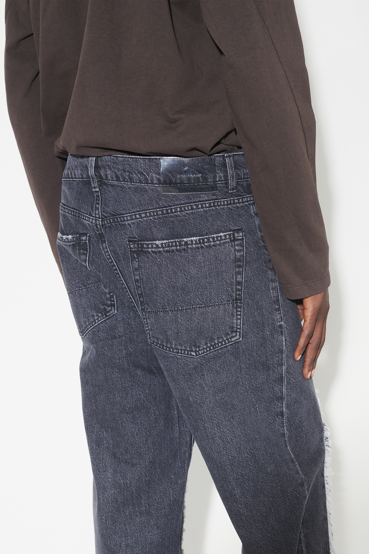Third Cut Black Slash Denim - 8