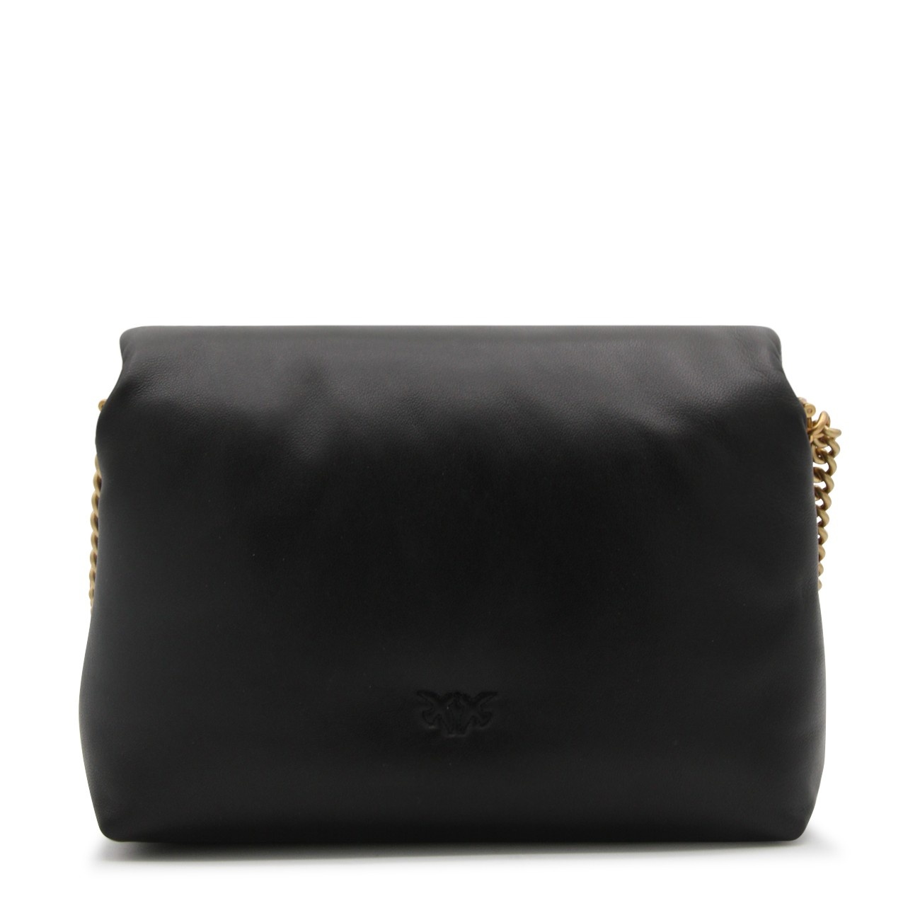 black leather love bag click puff shoulder bag - 3