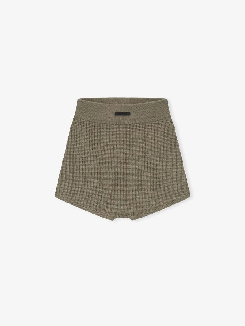 Womens Waffle Boy Short - 1