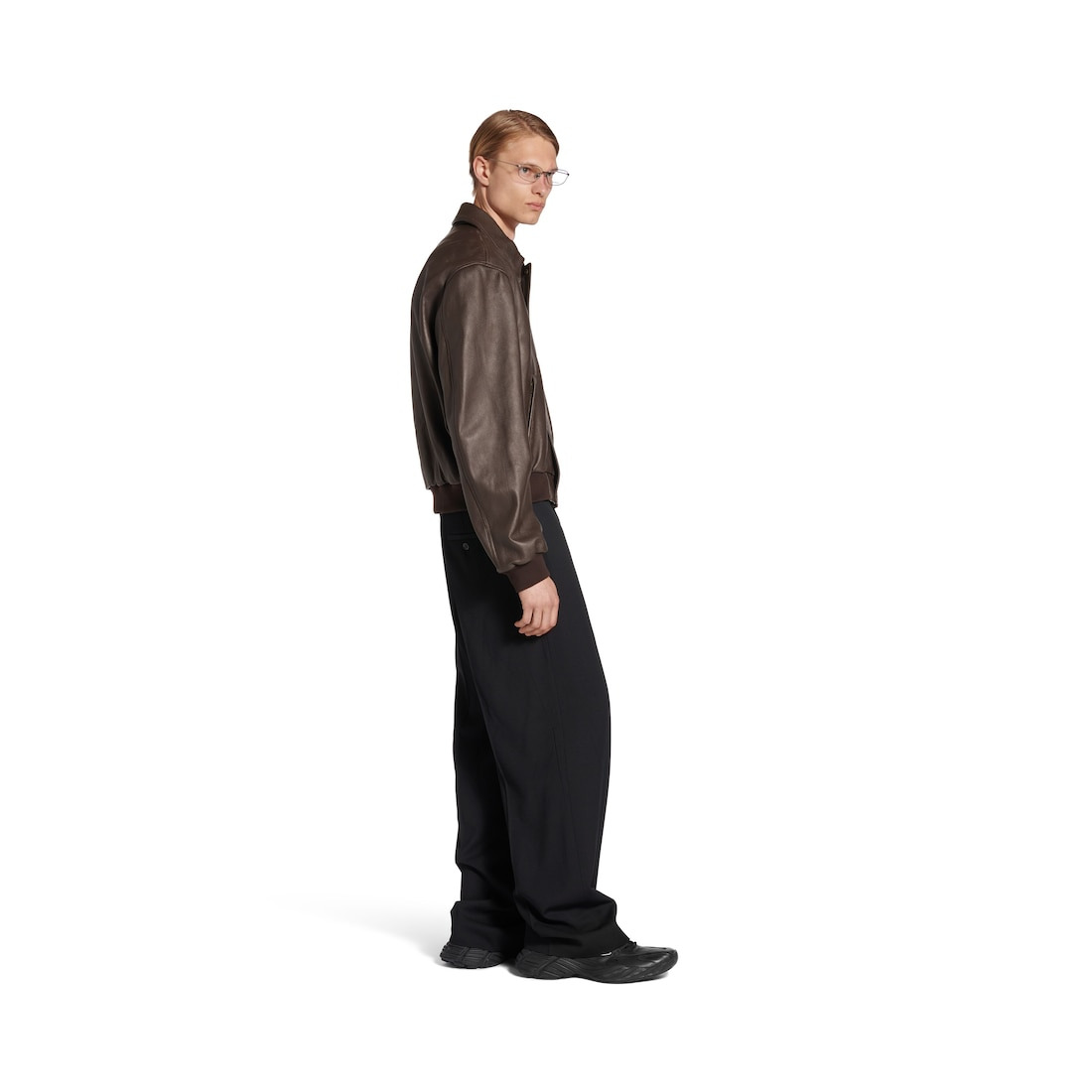 Men's Taxi Jacket in Dark Brown - 3