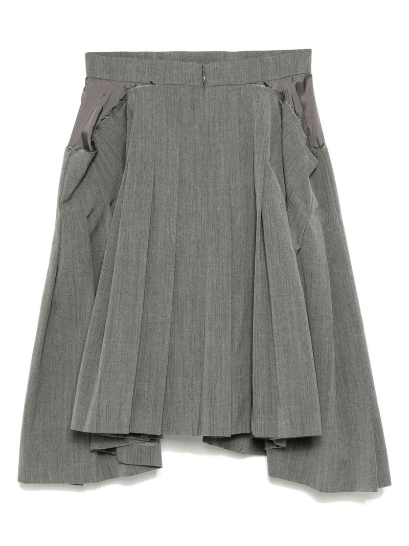 pushBUTTON square pleated skirt outlook