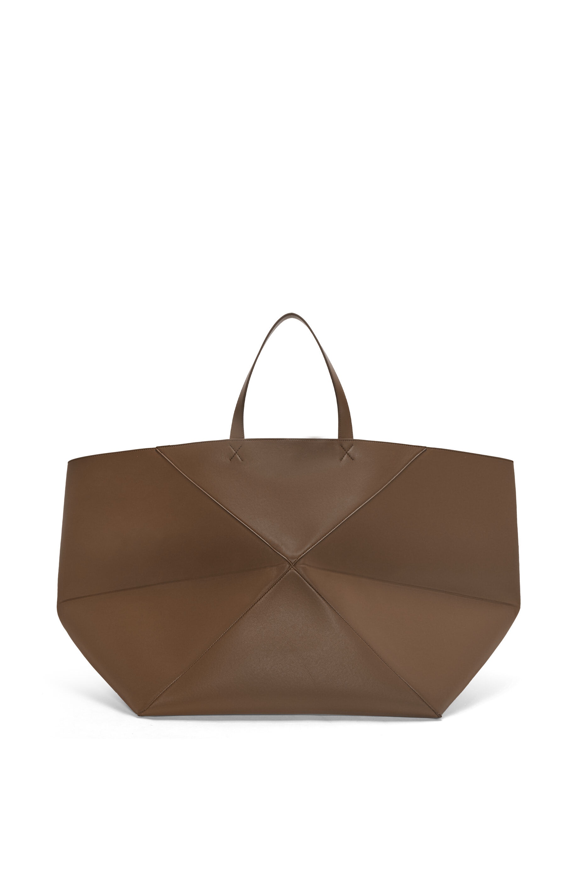 XXL Puzzle Fold Tote in shiny calfskin - 4