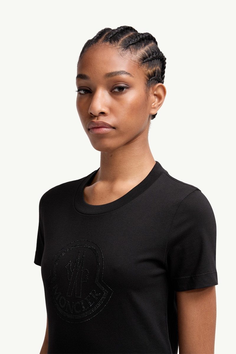 Crystal Logo Cotton T-Shirt 4