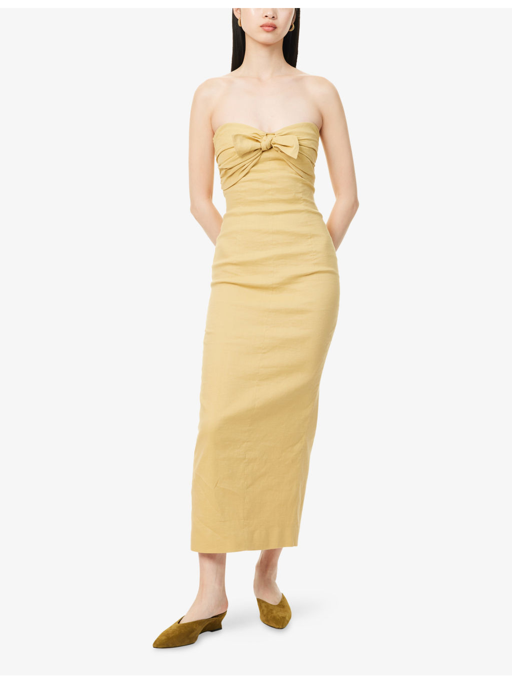 Rachel Linen and Cotton-Blend Maxi Dress - 3