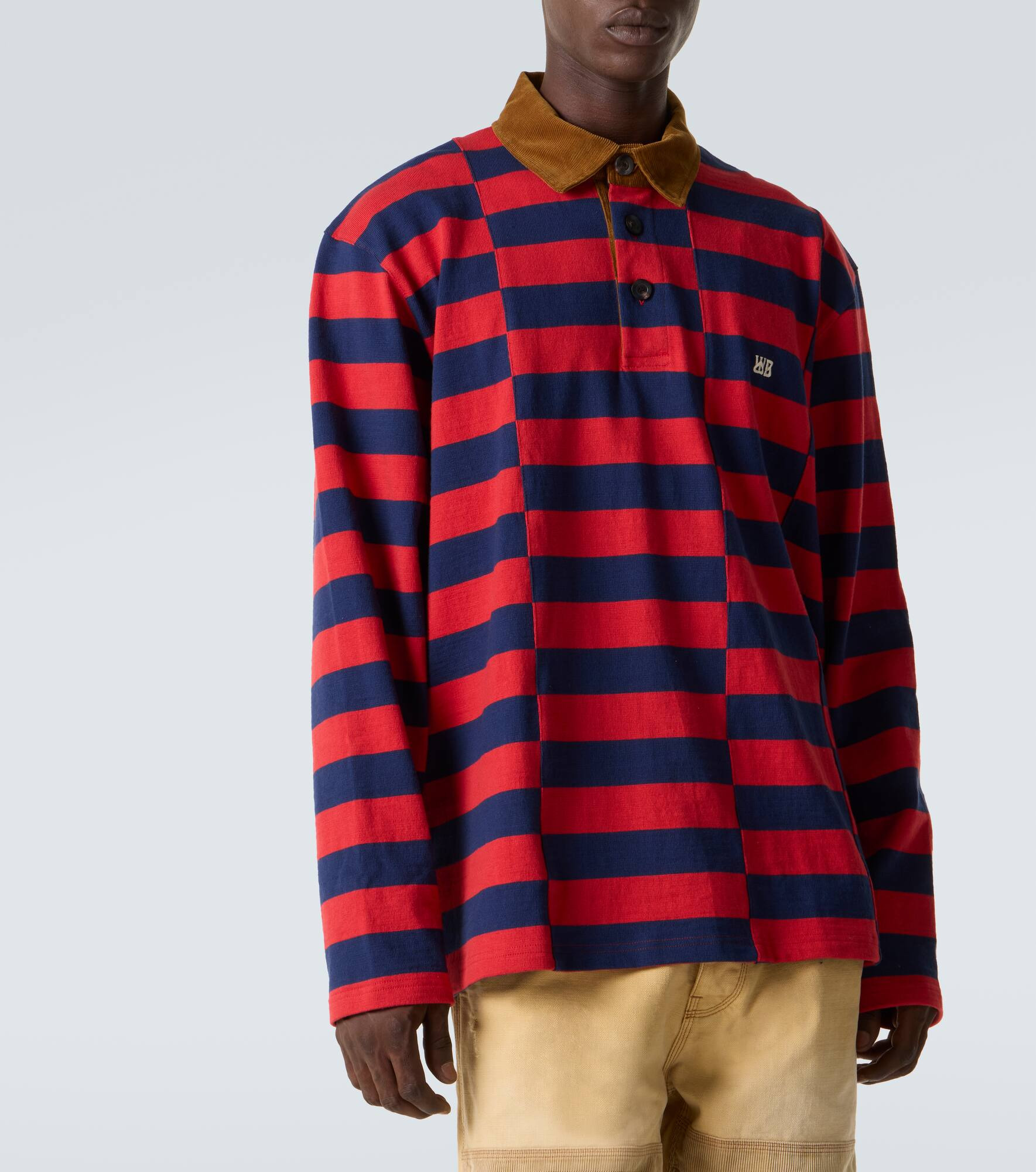 City striped cotton canvas polo shirt - 5