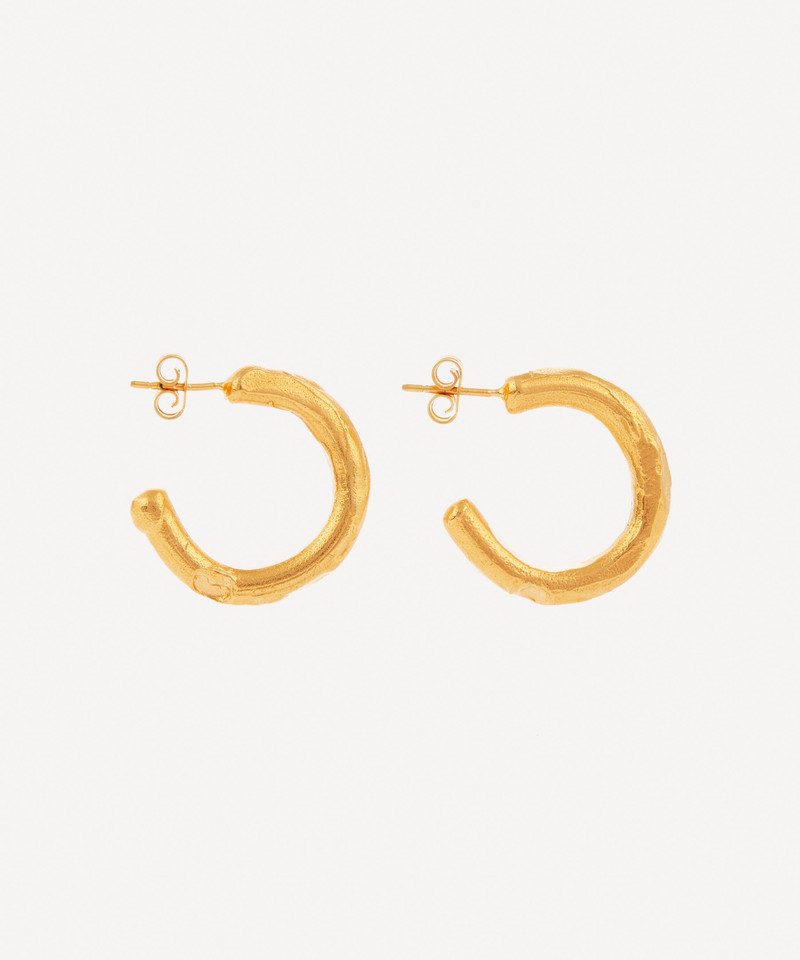 Gold-Plated The Etruscan Reminder Hoop Earrings 3