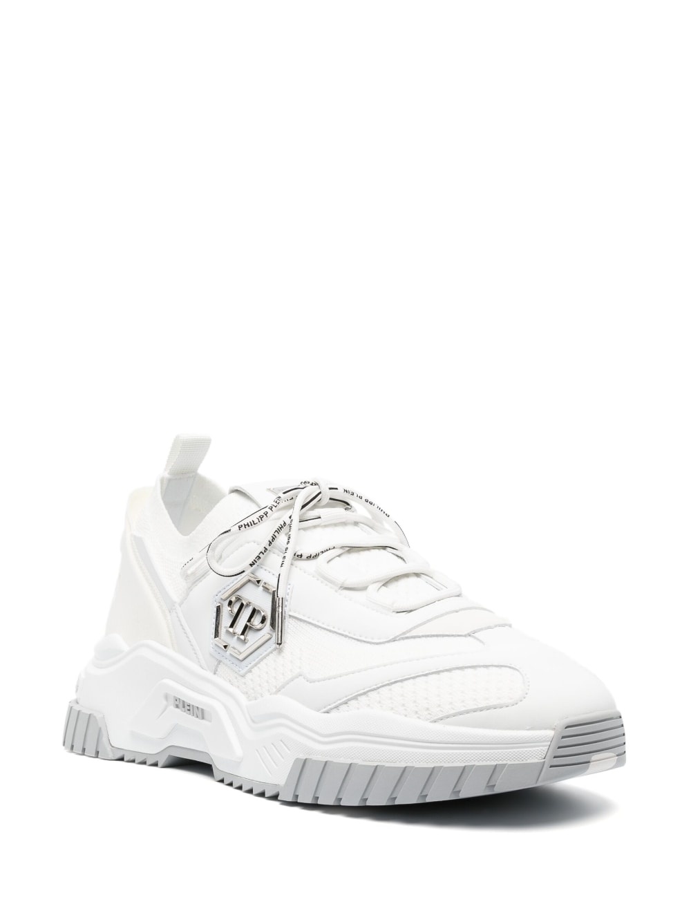 logo-patch low-top sneakers - 3