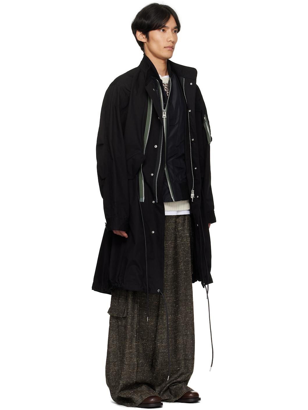 Black Rip Stop Coat - 2