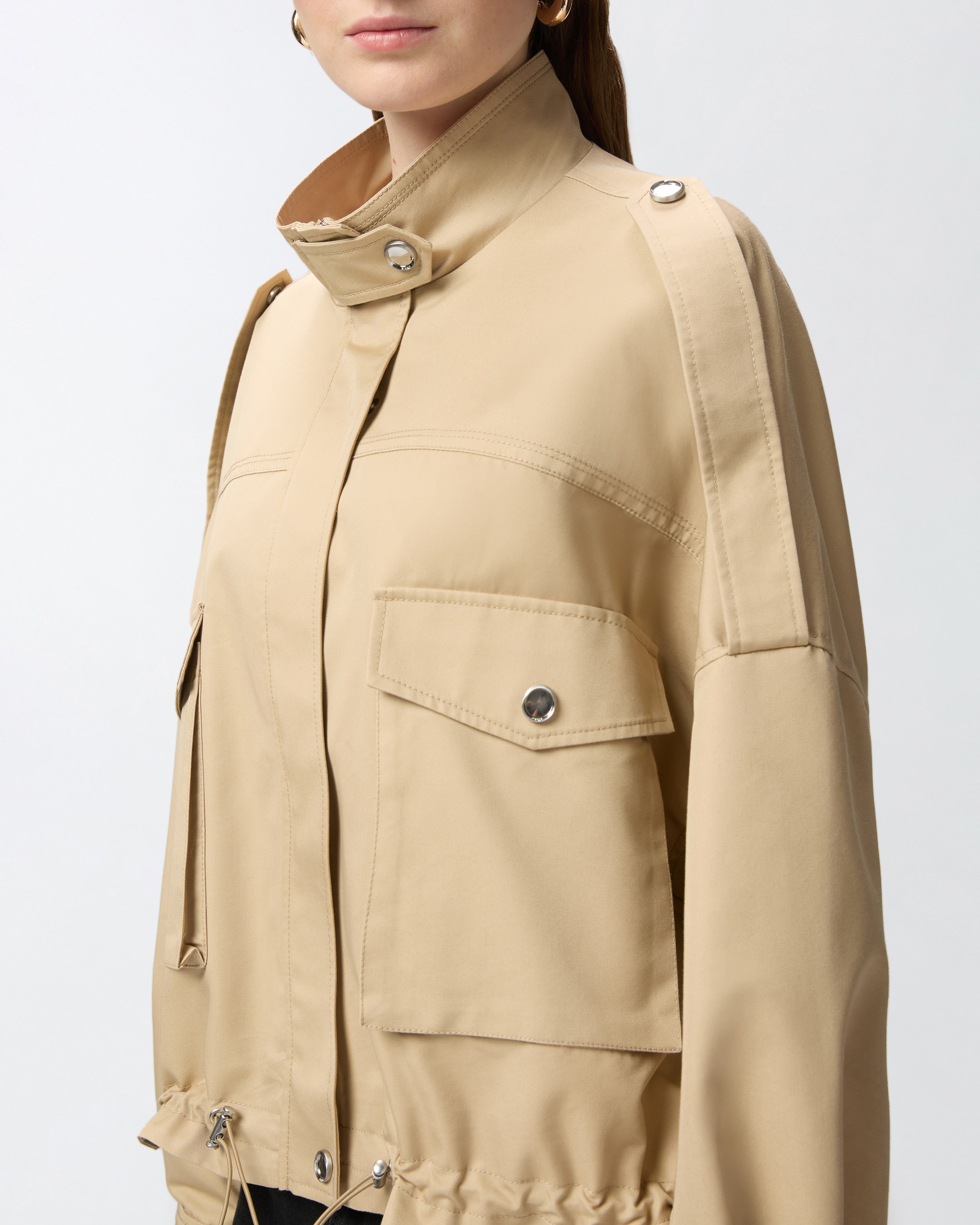 UTILITY-STYLE PEA JACKET WITH MAXI POCKETS - 5