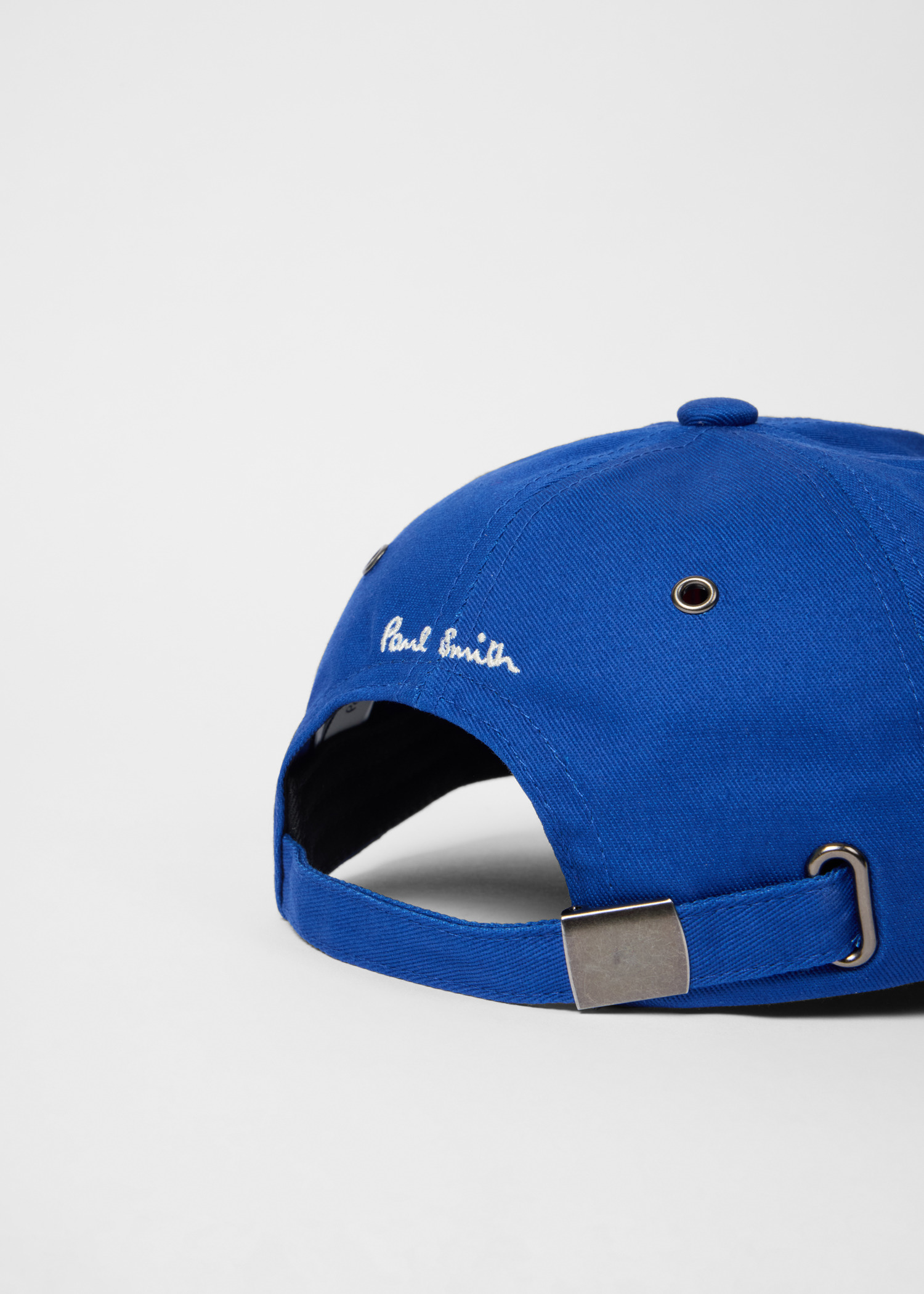 Blue Cotton-Twill Quote Cap - 4