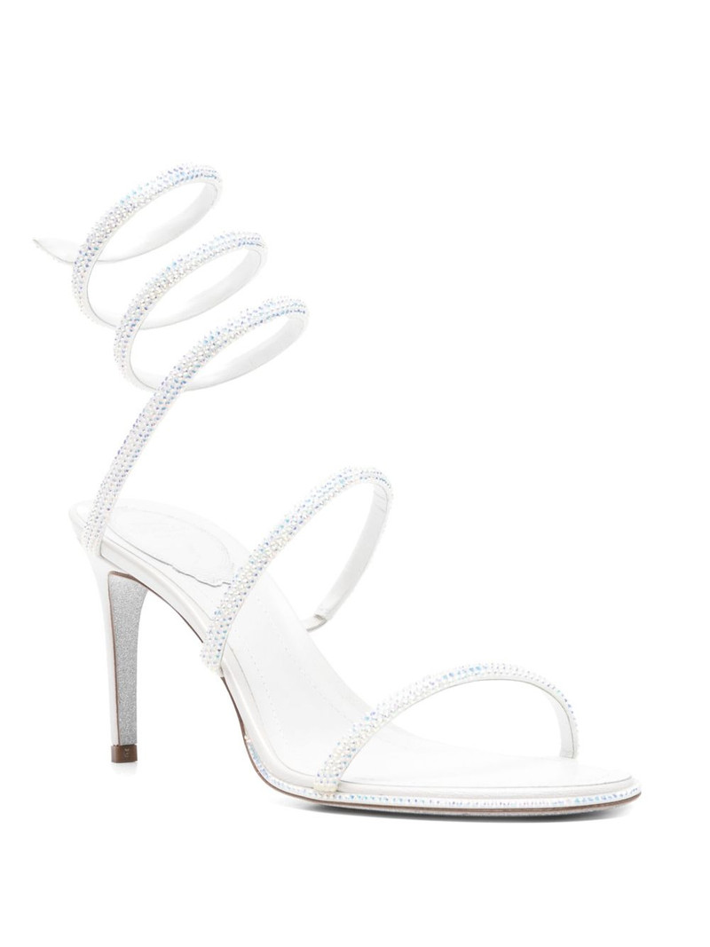 RENE CAOVILLA Cleo spiral-embellished sandals outlook