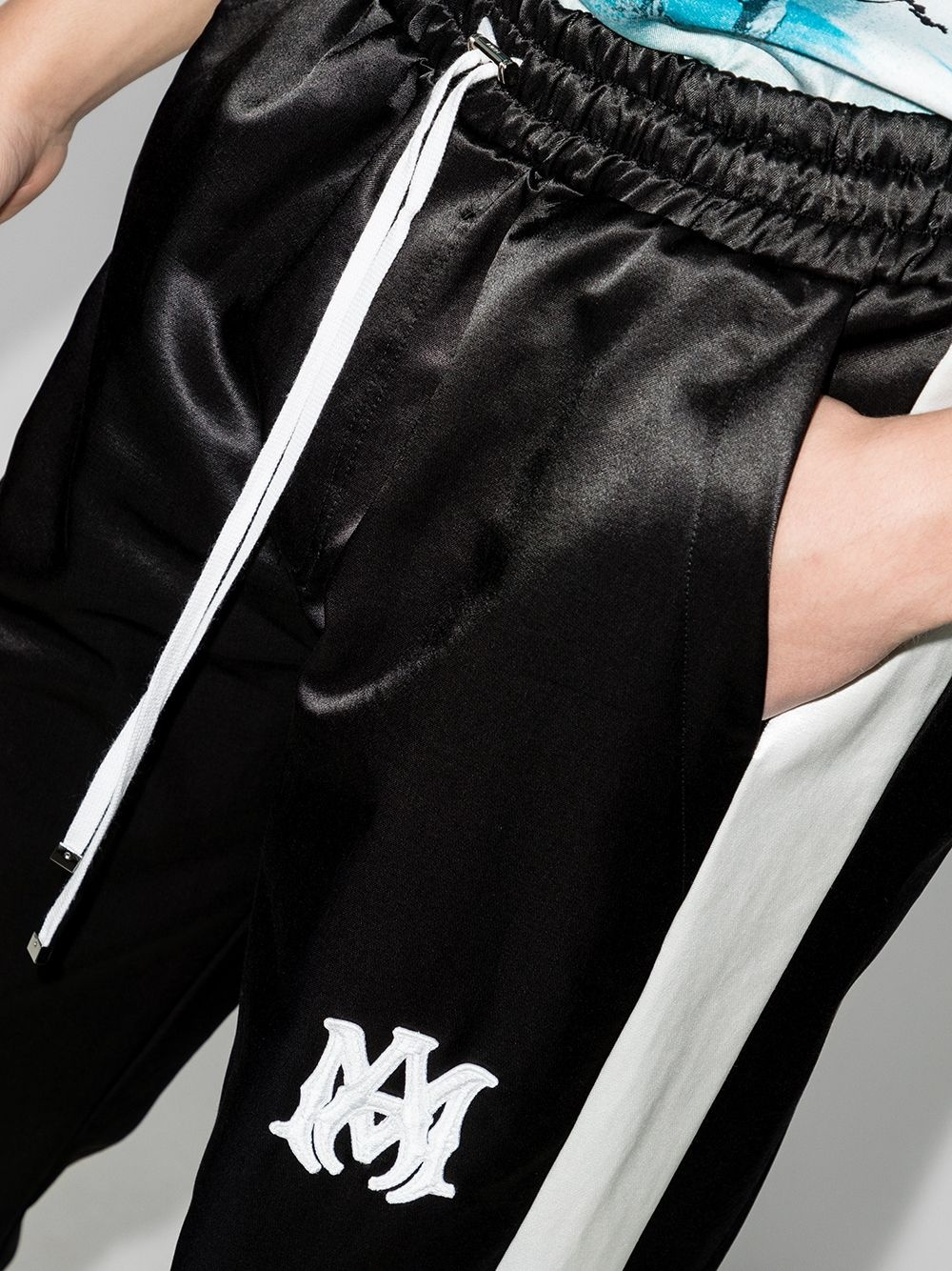 M.A. embroidered logo track pants - 4