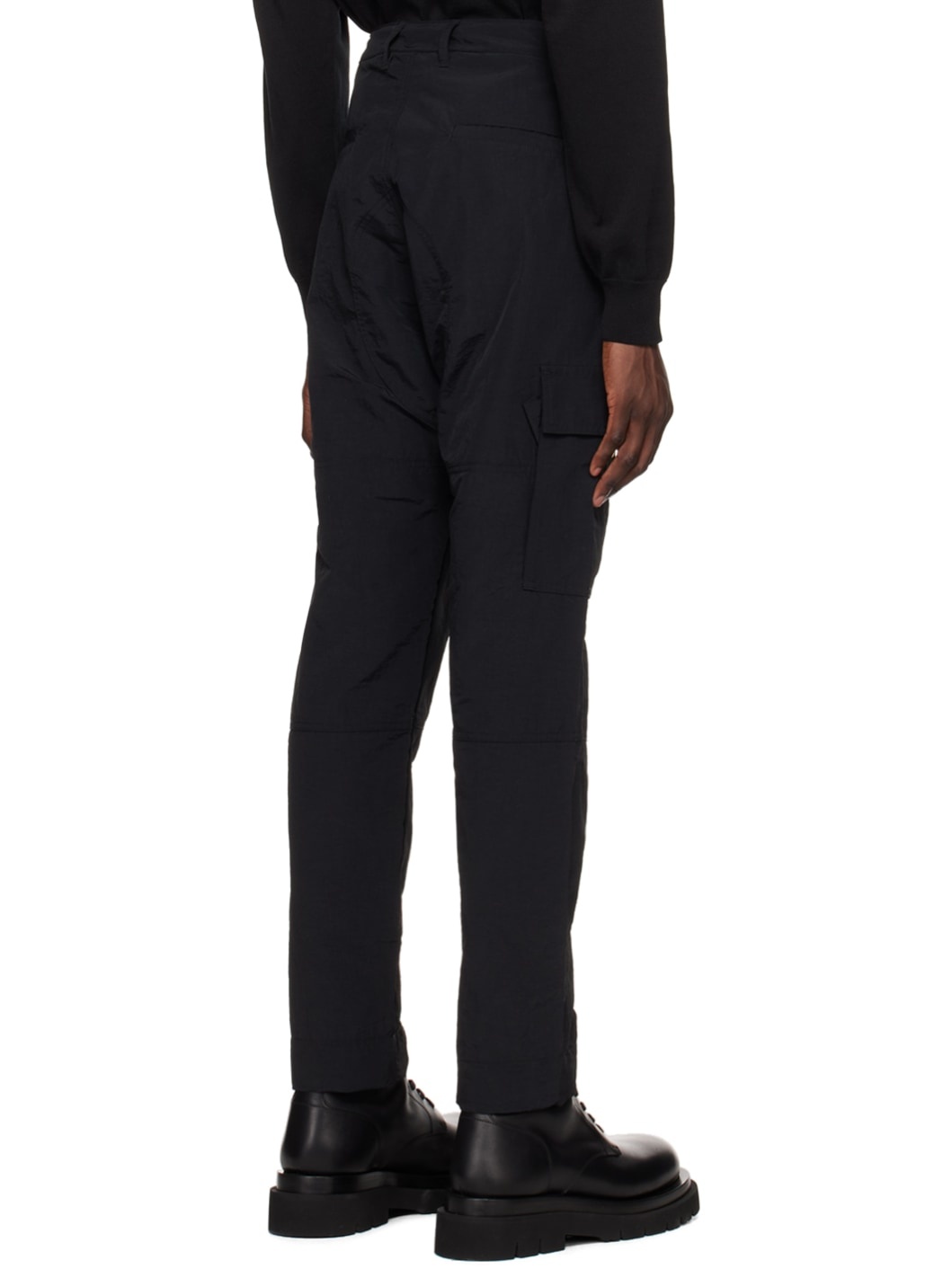 Black Cross Cargo Pants - 3