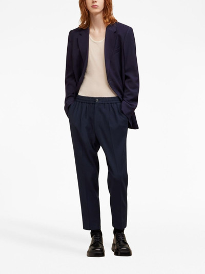 AMI Paris elasticated-waist tapered trousers outlook