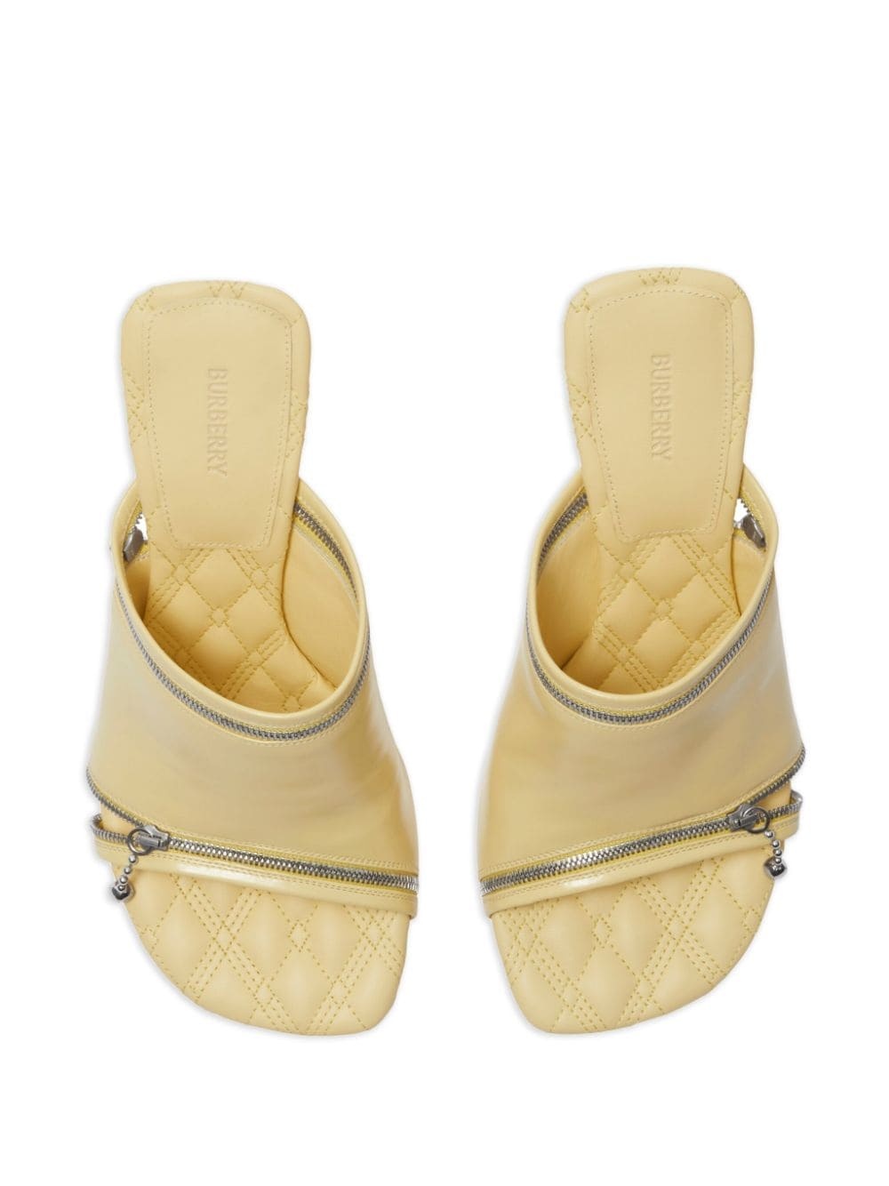 85mm decorative-zip leather sandals - 4