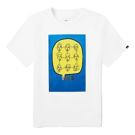 Men's Vans Asian Artist Crossover Series Printing Short Sleeve White VN0A4RATWHT - 1
