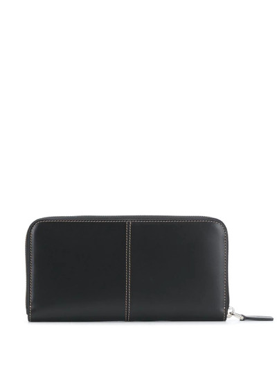 Tod's zip-around logo wallet outlook