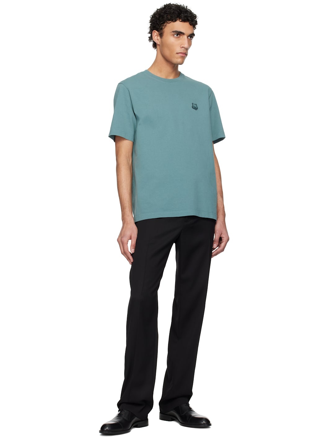 Blue Bold Fox Head Patch Comfort T-shirt - 4
