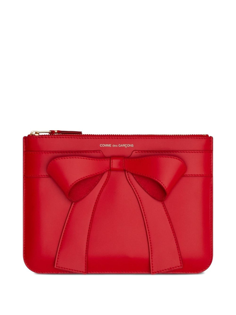 bow-detail leather wallet 1