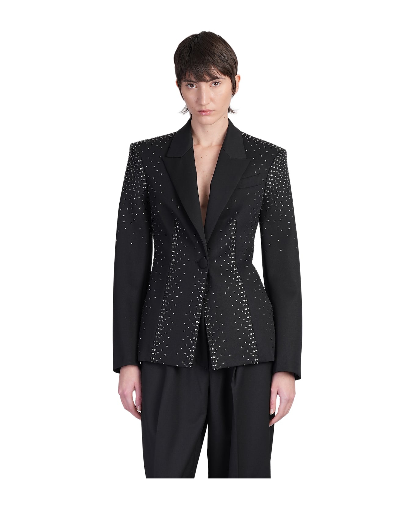 Blazer In Black Wool - 1