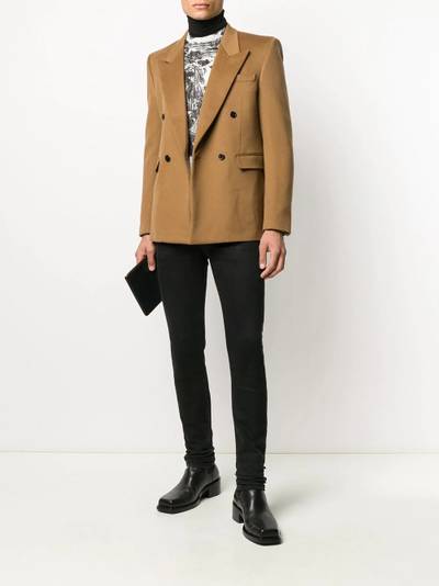 SAINT LAURENT double-breasted blazer outlook