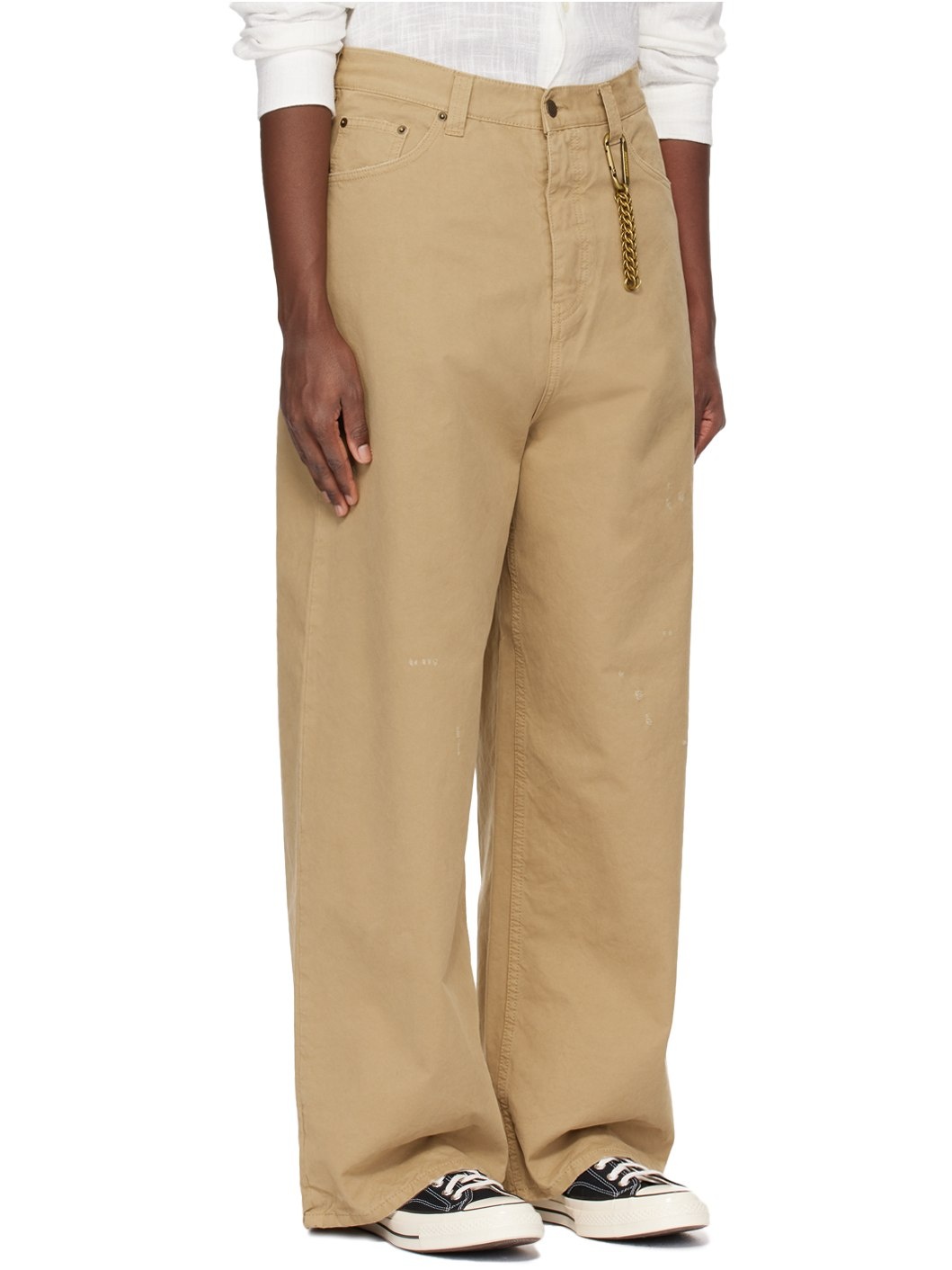 Beige Ray Trousers - 2