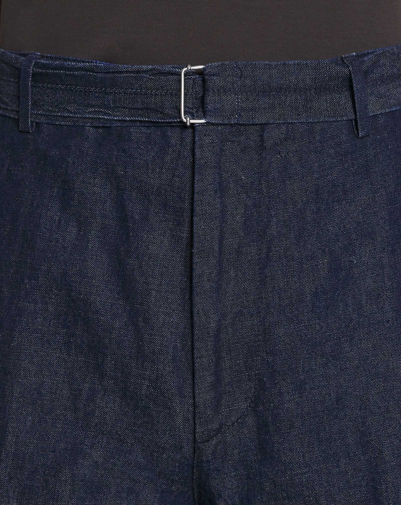 RAW-HEM DENIM SHORTS 5