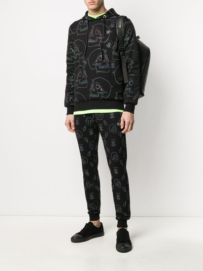 PHILIPP PLEIN monogram-print joggers outlook