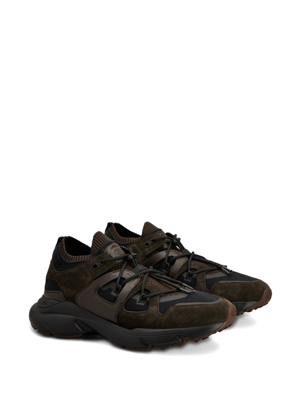 mesh-panelled chunky sneakers - 2