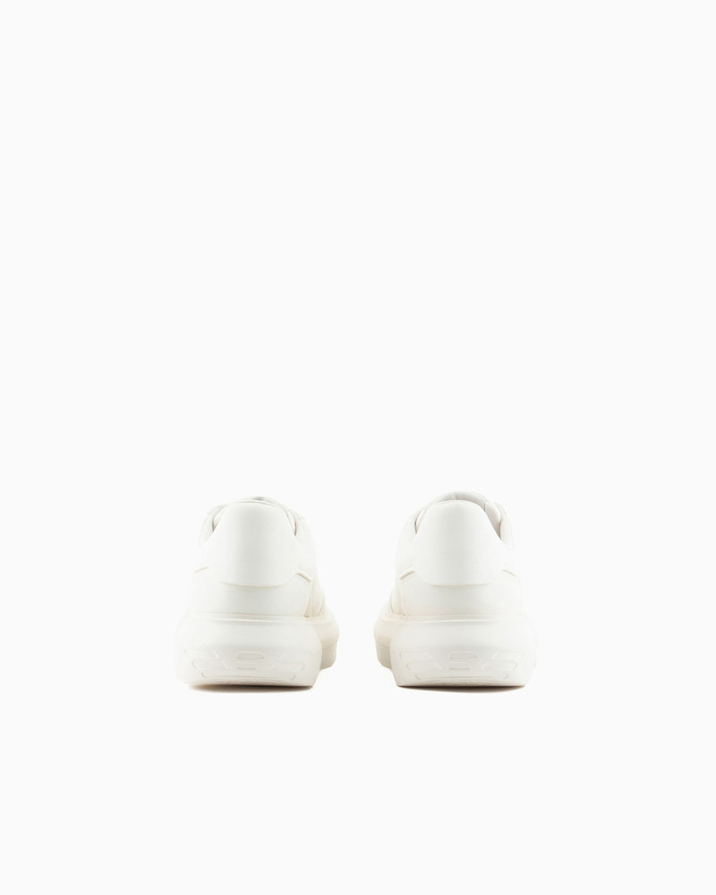 EMPORIO ARMANI Leather sneakers with side logo outlook