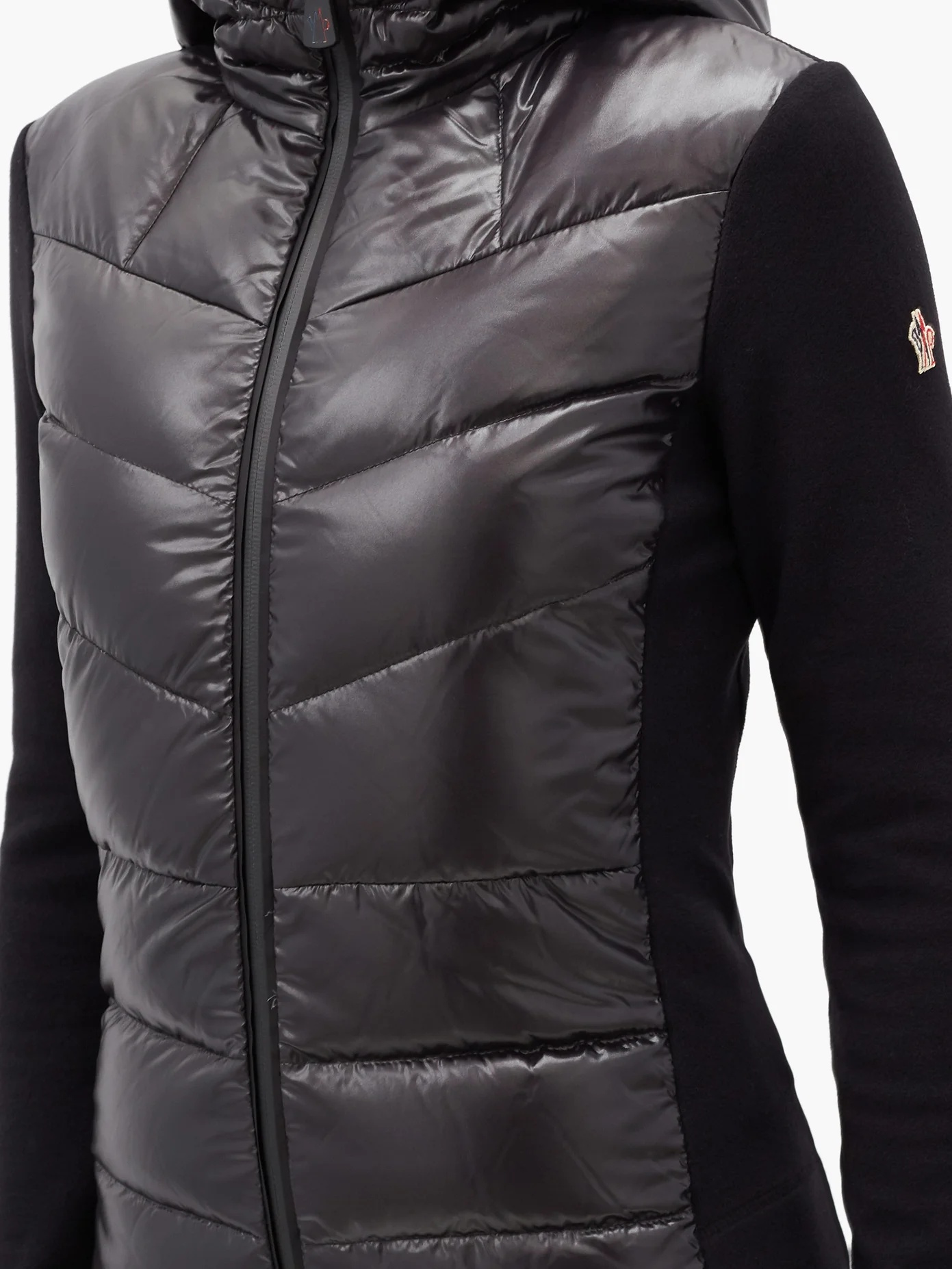 Maglie knit and shell-panel quilted down jacket - 3