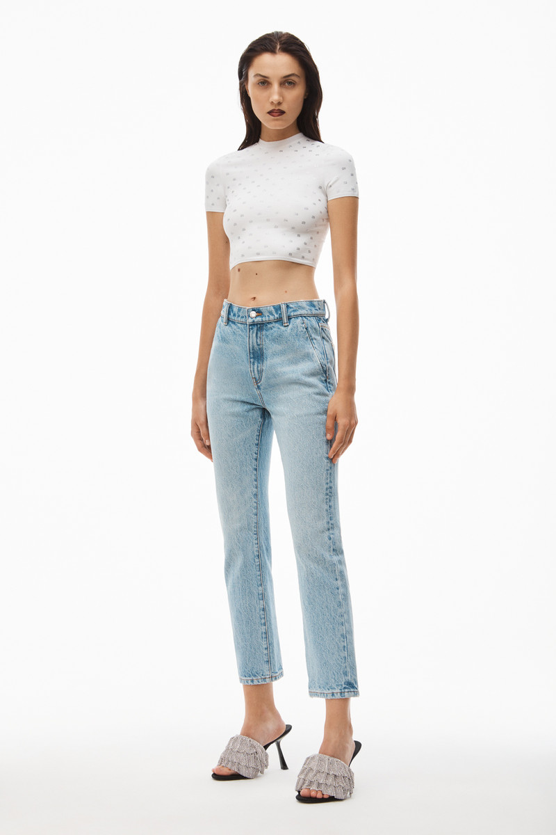 Alexander Wang OG HIGH-RISE STOVEPIPE JEAN IN DENIM outlook