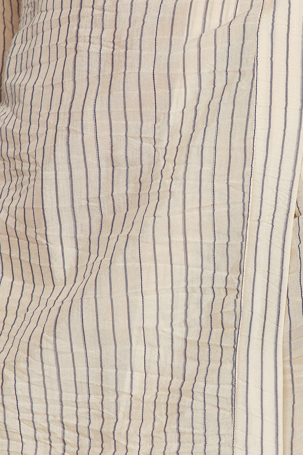 Asymmetric Waisted Striped Shirt - 6