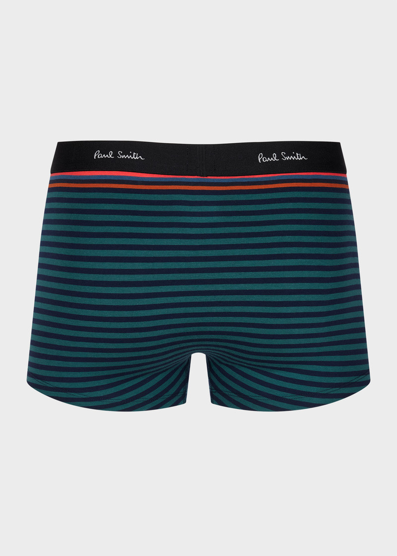 Paul Smith Teal and Navy Stripe Boxer Briefs outlook