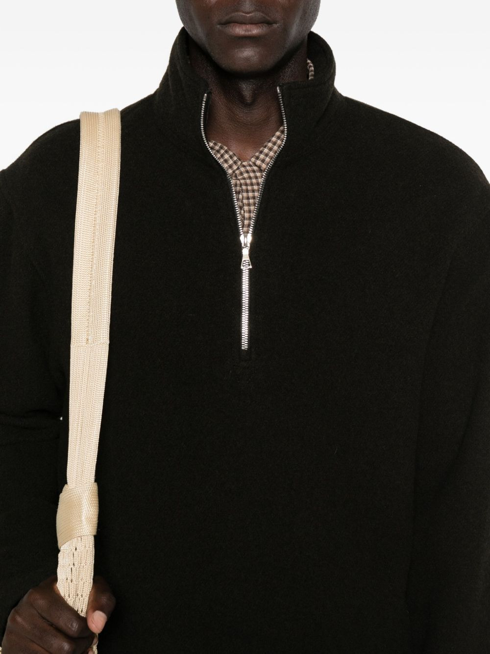 zip-up sweater - 5