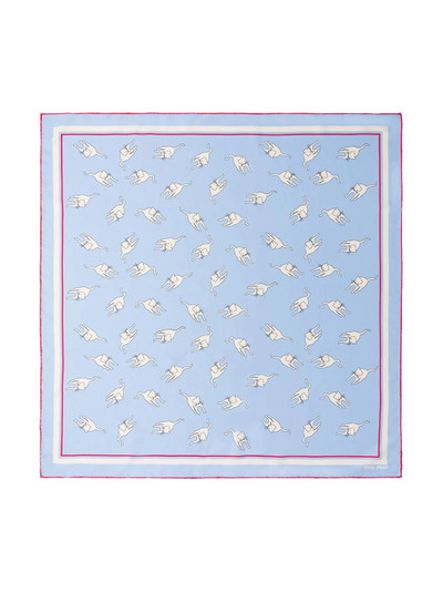 Miu Miu cat print scarf  outlook