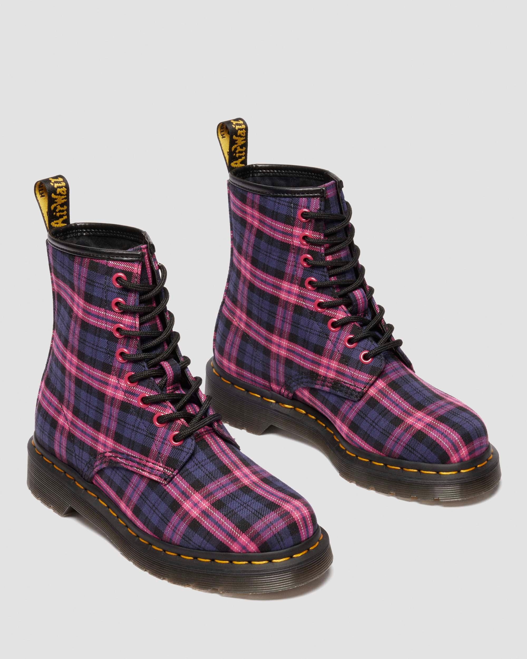 1460 Tartan Lace Up Boots - 3