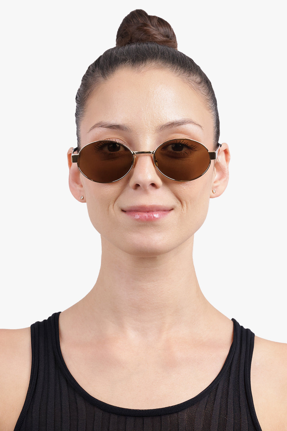 SL 692 ROUND EYE SUNGLASSES | BROWN/GOLD - 4