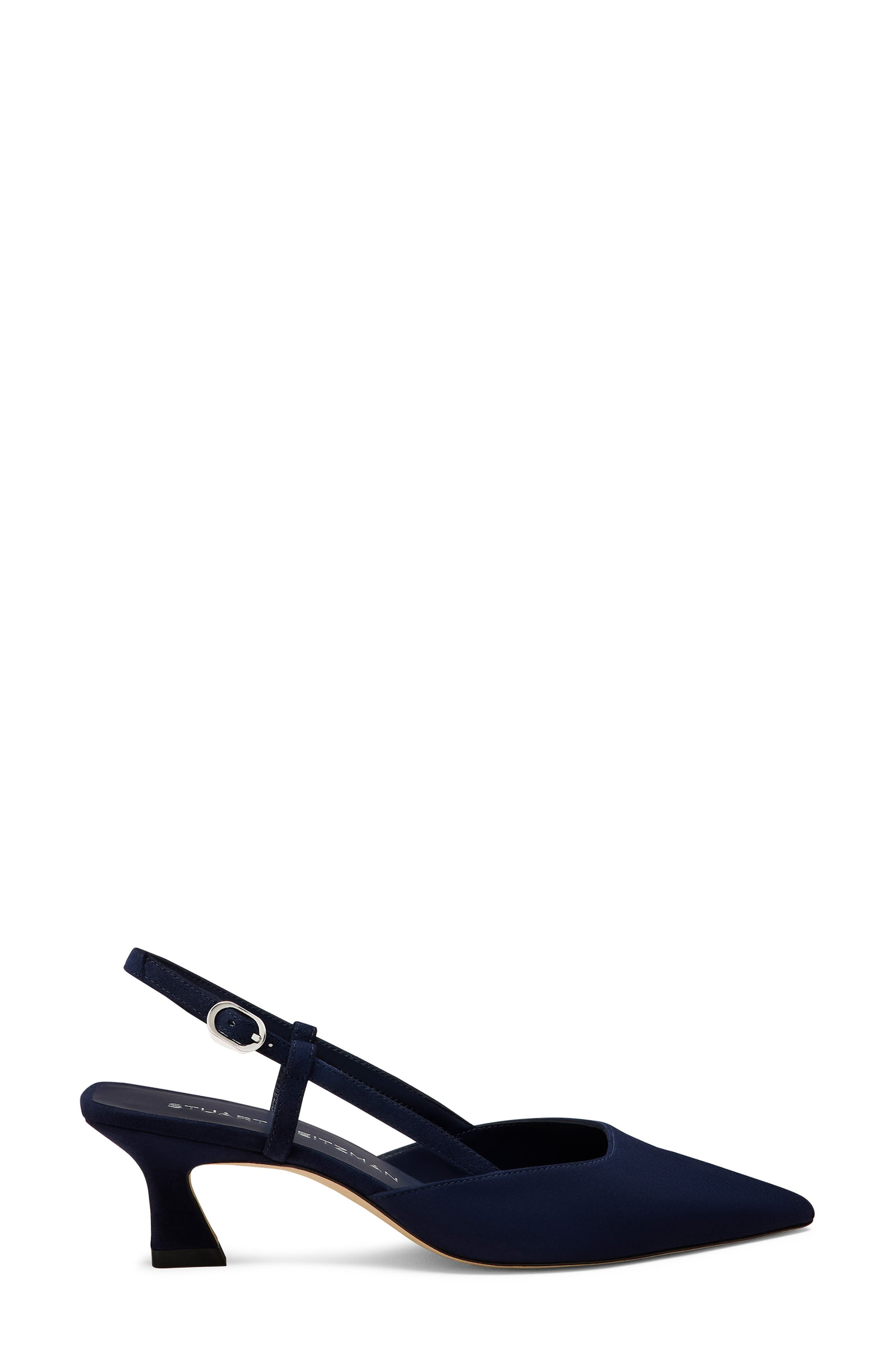 Stuart Weitzman Vinnie 50 Slingback Pump in Nice Blue at Nordstrom - 3