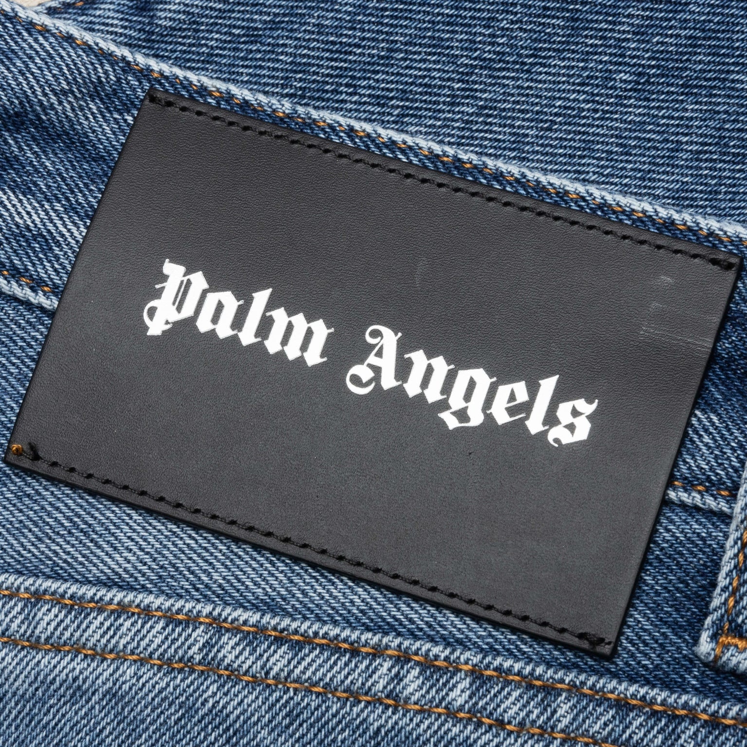 PALM ANGELS INDIGO TRACK DENIM PANTS - LIGHT BLUE - 5
