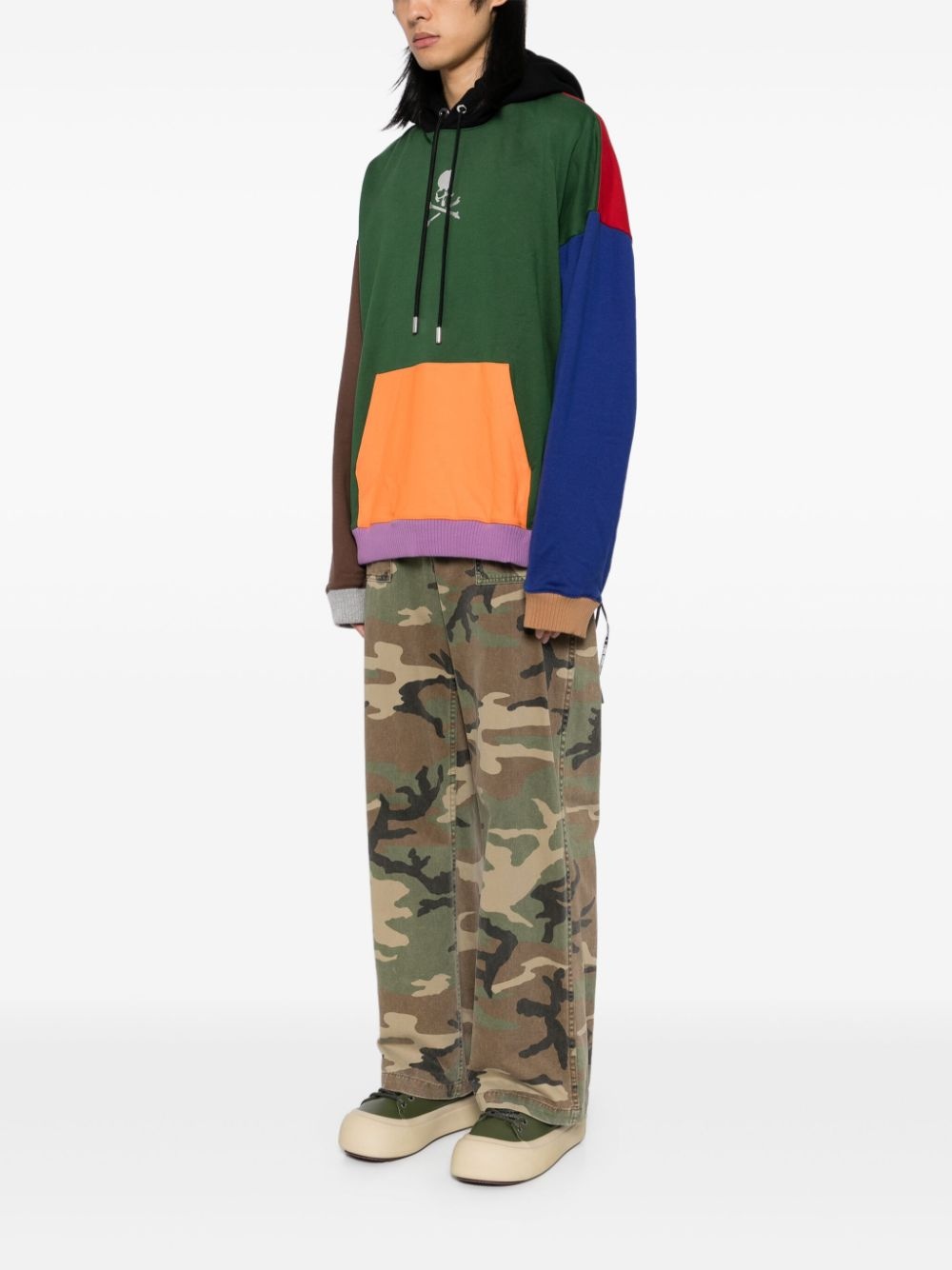 embroidered logo hoodie - 3